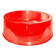 Comedouro filhote 300ml vermelho transparente glitter