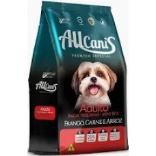 Racao allcanis adulto racas pequenas mini bits 15kg