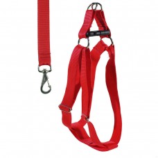 Peitoral americano nylon m reforcado com guia pet line
