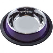 Comedouro gato anti derrapante roxo