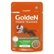Racao umida golden gourmet caes adulto power trainning 85g