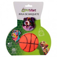 Brinquedo bola de basquete com som e buraco para petisco
