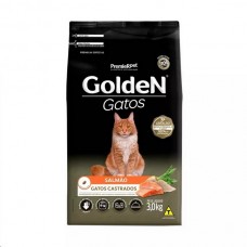 Racao golden gatos castrado salmao 3kg