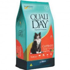 Racao qualiday cat castrado frango 10,1kg