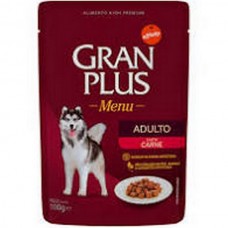 Sache gran plus caes adulto gourmet carne 100gr