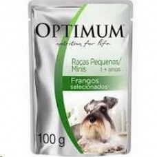Sache optimum dog adulto r.peq e mini frango 100g