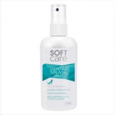 Soft care dental splash spray 100ml para caes e gatos