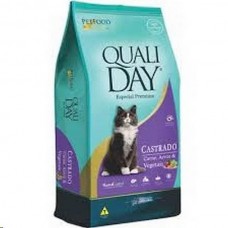 Racao qualiday cat castrado carne 20kg